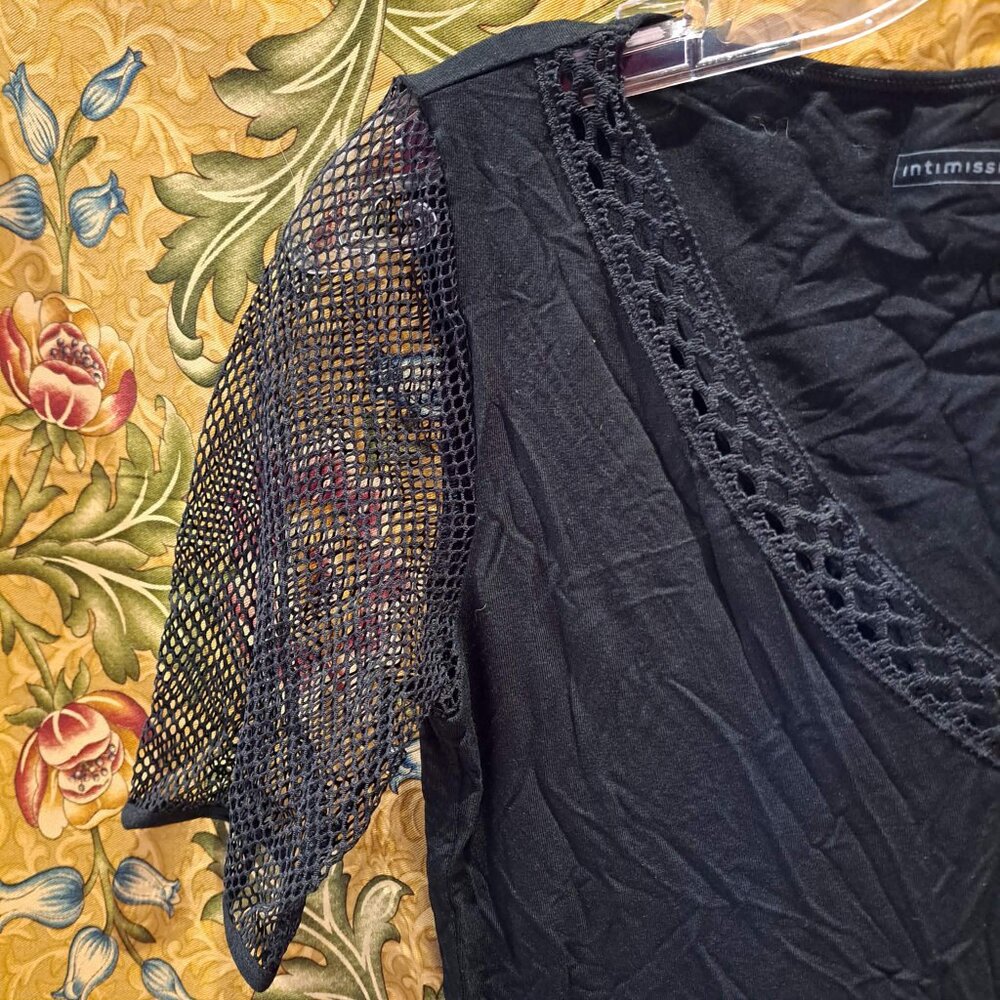 black short sleeve mesh shirt - Picture 9 of 11